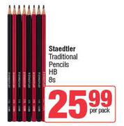 Staedtler Traditional Pencils HB-8s Per Pack