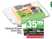 Spar Individually Cheese Slices-200g Each
