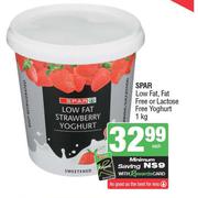 Spar Low Fat, Fat Free Or Lactose Free Yoghurt-1Kg Each