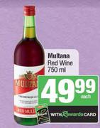 Multana Red Wine-750ml Each