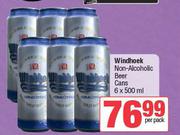 Windhoek Non Alcoholic Beer Cans-6 x 500ml Per Pack