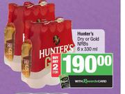 Hunter's Dry Or Gold NRBs-2 x 6 x 330ml