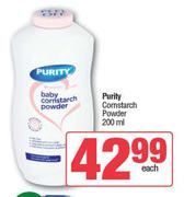 Purity Corn Starch Powder-200ml Each