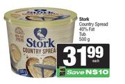 Stork Country Spread 40% Fat Tub-500g Each