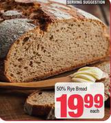 50% Rey Bread-Each
