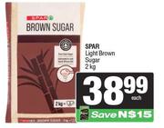 Spar Light Brown Sugar-2Kg