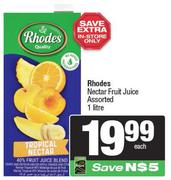 Rhodes Nectar Fruit Juice Assorted-1L