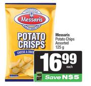 0Messaris Potato Chips Assorted-125g