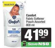 0Comfort Fabric Softener Pouch Assorted-800ml