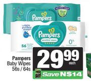 Pampers Baby Wipes-56s/64s