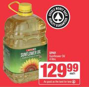 Spar Sunflower Oil-4Ltr 