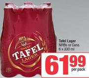 Tafel Lager NRBs Or Cans 6 x 330ml-Per Pack