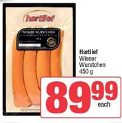 Hartlief Wiener Wurstchen-450g 