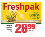 Freshpak Rooibos Teabags-40s Pack Eah