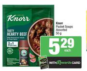 Knorr Packet Soups Assorted-50g Each