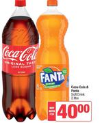 Coca-Cola & Fanta Soft Drink 2Ltr-For Both