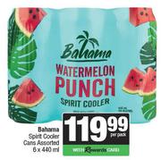 Bahama Spirit Cooler Cans Assorted-6 x 440ml Per Pack