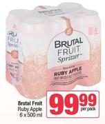Brutal Fruit Ruby Apple-6 x 500ml Per Pack