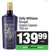 Sally Williams Noughat Cream Liqueur-750ml