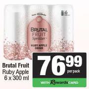 Brutal Fruit Ruby Apple-6 x 300ml Per Pack