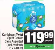 Caribbean Twist Spirit Cooler Cans Assorted (Incl. Variants)-6 x 440ml Per Pack