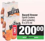 Bacardi Breezer Spirit Coolers (Incl. Variants)-For 2 x 2 x 275ml