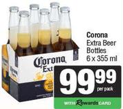 Corona Extra Beer Bottles-6 x 355ml Per Pack
