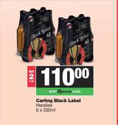 Carling Black Label Handies-For 2 x 6 x 330ml