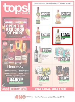 TOPS at SPAR Namibia : Grab A Deal, Grab A Win (23 February - 08 March 2026), page 1