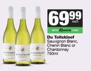 Du Toitskloof Sauvignon Blanc, Chenin Blanc Or Chardonnay-750ml Each