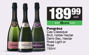 Pongracz Cap Classique Brut,Noble Nectar Demi Sec,Nectar Rose Light Or Rose-750ml Each