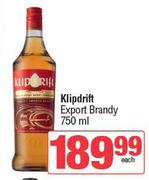 Klipdrift Export Brandy-750ml