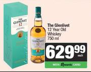 The Glenlivet 12 Year Old Whiskey-750ml