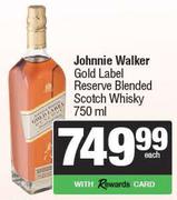 Johnnie Walker Gold Label Reserve Blended Scotch Whisky-750ml
