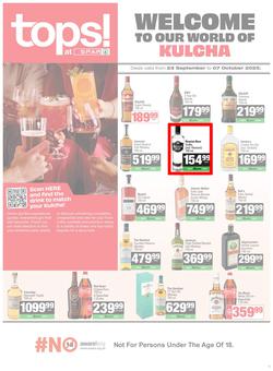Tops At SPAR Namibia : Welcome To Our World Of Kulcha (23 September - 07 October 2025), page 1