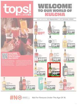 Tops At SPAR Namibia : Welcome To Our World Of Kulcha (23 September - 07 October 2025), page 1