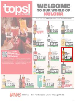Tops At SPAR Namibia : Welcome To Our World Of Kulcha (23 September - 07 October 2025), page 1