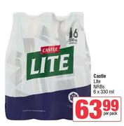 Castle Lite NRBs-6 x 330ml Per Pack