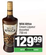 Wild Africa Cream Liqueur Assorted-750ml Each