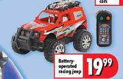 Battery Operated Racing Jeep