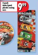 Auto Sport Plastic Racing Cars-4 Pack