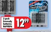2-Pack Everready Batteries-R6PPBP6