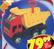 Plastic Power Dump Truck With Spade