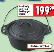 Bushbaby Cast Iron Baking Pot-26cm