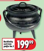 Bushbaby Cast Iron Potjie No.3