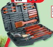 Gourmet Braai Set In Case-18Pcs.