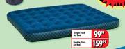 Double Flock Air Bed