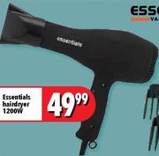 Essentials Hairdryer-1200W