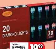 Indoor Non-Flashing Diamond Lights 20's