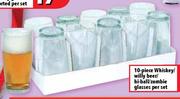 10-Piece Whiskey/Willy Beer/Hi-Ball/Zomble Glasses-per set